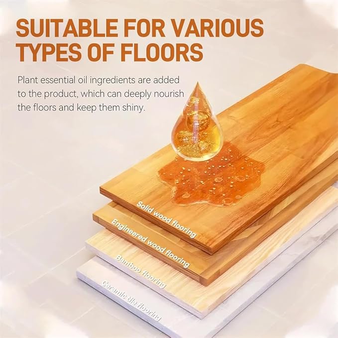 5 In 1 Floor Cleaner, Stain & Odor Remover Floor Cleaner, Restore Hardwood Floor Shine, Suitable for Hardwood And Tile Floors (1 PC)