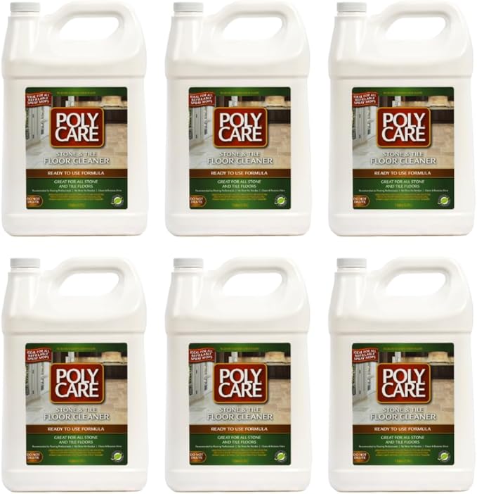 Stone & Tile Floor Cleaner Refill - 128 fl oz (6 Pack) - Fresh- Refill for Spray Mops and Spray Bottles - Residue-Free Floor Cleaning Solution
