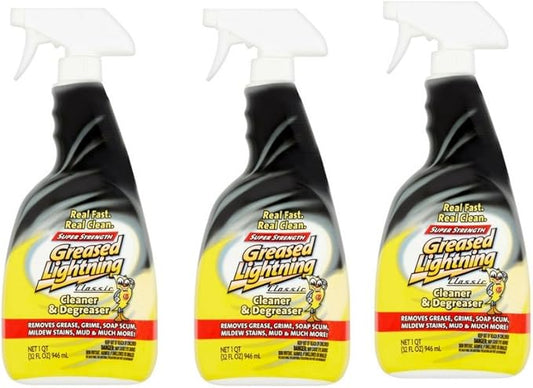 Greased Lightning Super Strength Multi-Purpose Cleaner & Degreaser, 32 fl oz (1) (3 pack)