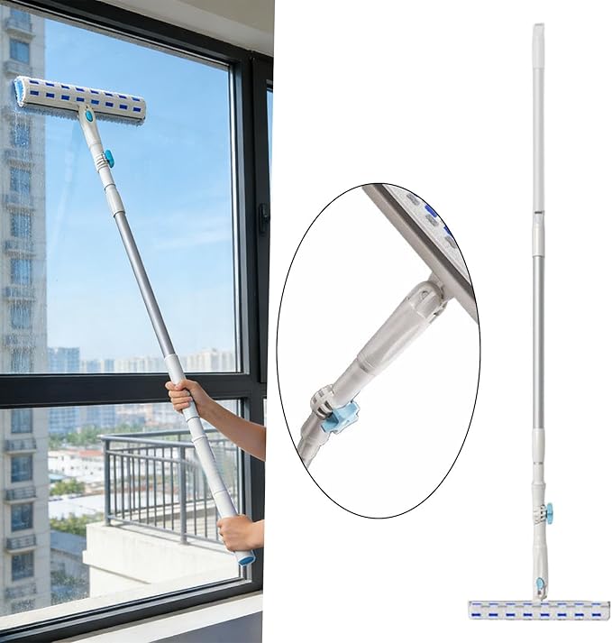 Window Cleaner Glass Clean Tool Duster Glass Wiper Microfiber Sponge Scrubber