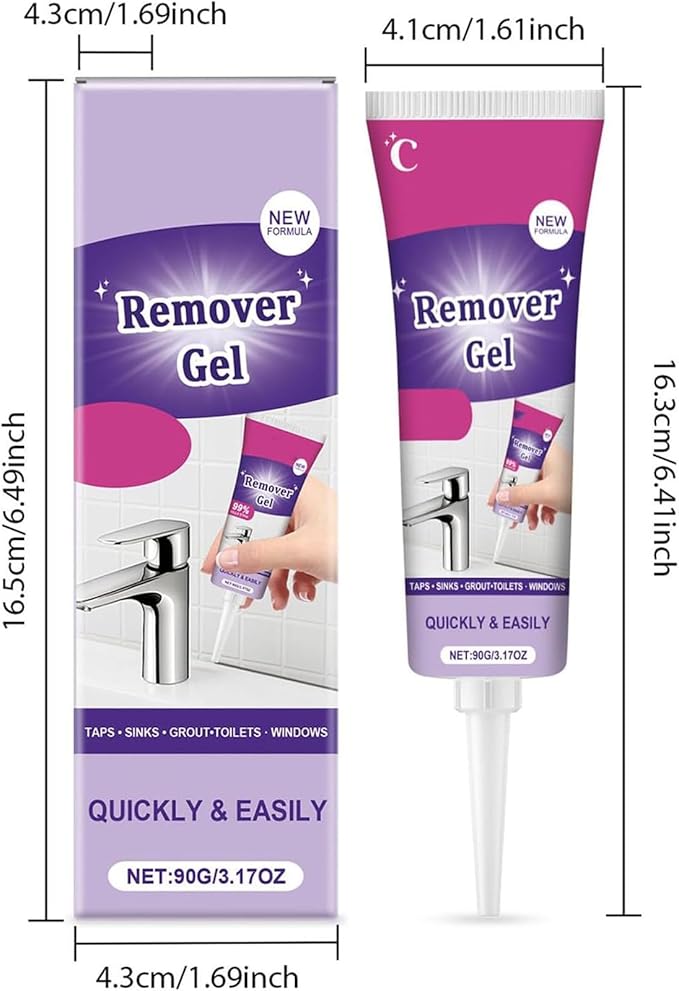 Cleaning Remover Gel - Powerful Household Cleaning Gel, 2026 New Cleaning Remover Gel, Crevice Stain & Odor CleaningGel for Grout and Tiles (2PCS)