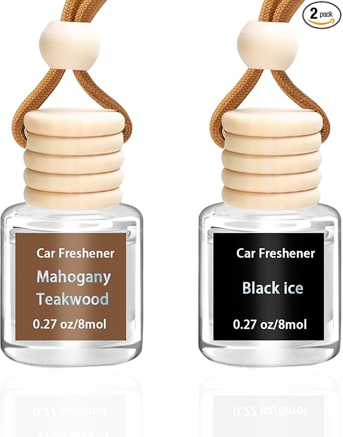 2Pack Air Freshener Diffuser, Hanging Air Fragrance Essential Oil Diffuser, Car Scents Accessories Cute Car Interior Decor,Romantic Valentines Day Gift for Her,Car Air Fresheners for Women & Men Gift