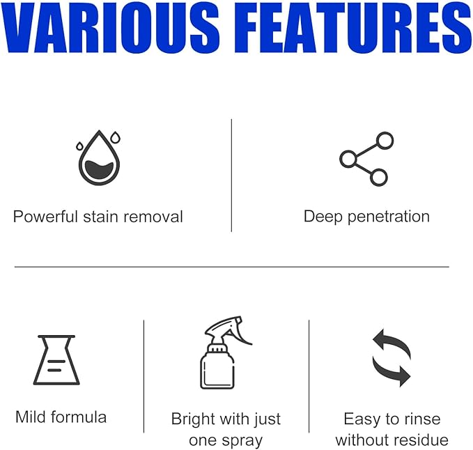 Gefanly Bathroom Cleaner,Non Toxic,Effectively Removes Soap Stains,Scale,Multi-Purpose Bathroom Descaler Foam Cleaner for Showers,Bathtubs,Sinks,Glass Surfaces without Damage
