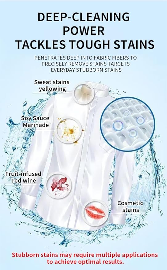 Fly Clothing Cleanse,300ML Fly Clothing Emulsifier,Non-ionic Laundry Pre-Treatment,Powerful Stain Remover Clothes Dry Clean Spray,No Damage Fabric Spot,Also Features Smoothing Properties (2 bottles)