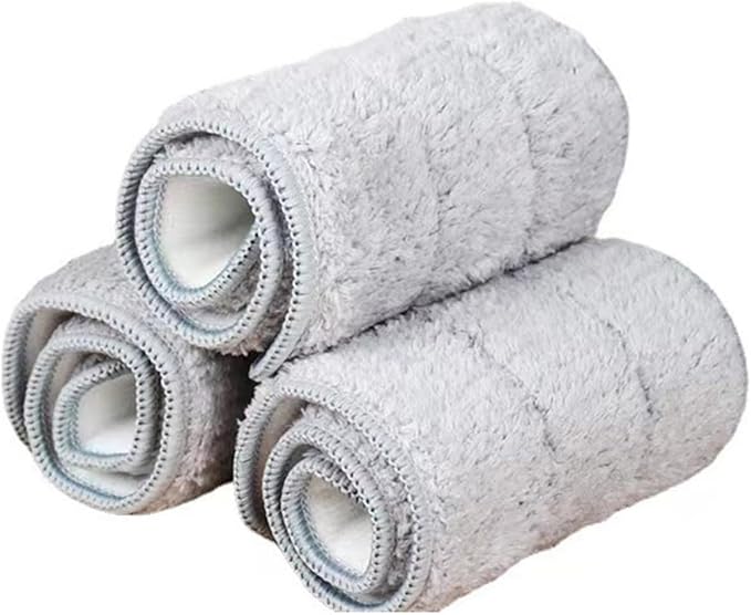 Mop Rag Compatible for Mi Mijia Deerma TB500 TB800 Water Spray Mop 360 Rotating Cleaning Cloth Head Wooden Fiber Cloth Replacement (Color : 20 pcs)