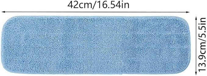 Replacement Washable Microfiber Cleaning Pads for Spray Mops, 45 x 14 cm Floor Mop Refills for All Hard Floor Surfaces, Machine Washable and Reusable Mop Head Covers for Wet or Dry Use