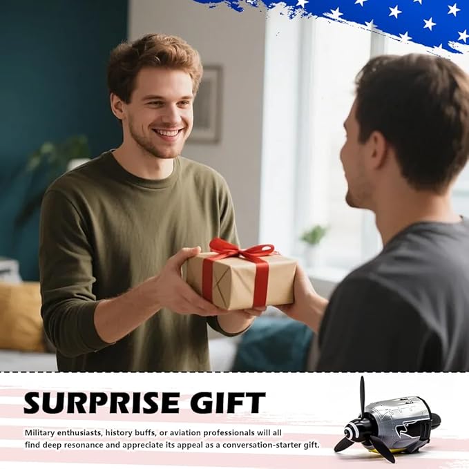 2026 New Fw-190 WW2 Planes Car Air Freshener,Fw-190 Fighter Car Vent Clips with Spinning Propeller for Reducing Odors,Universal Air Vent Decorations for Cars as Gift for Men & Pilots