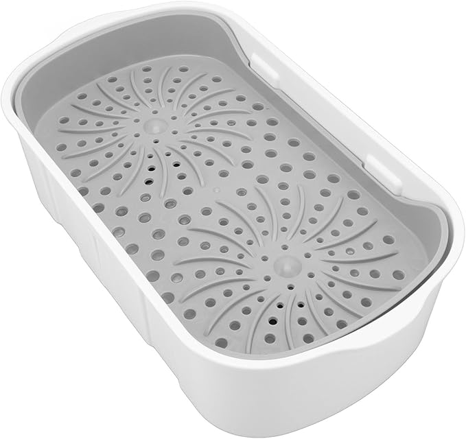 Electric Mop Drain Bucket, Abs Large Capacity Spin Mop Bucket Spin Mop Scrubber with Drainage Layer for Household S5 S7