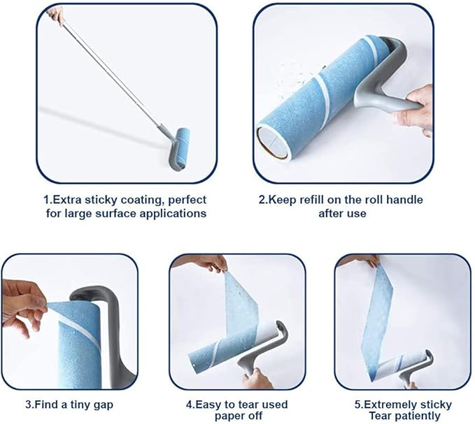 Layers 2 Pack Large Lint Roller Refill, Suitable for Most Large Rollers, mega Roller, 10 in Wide Rollers in The Market