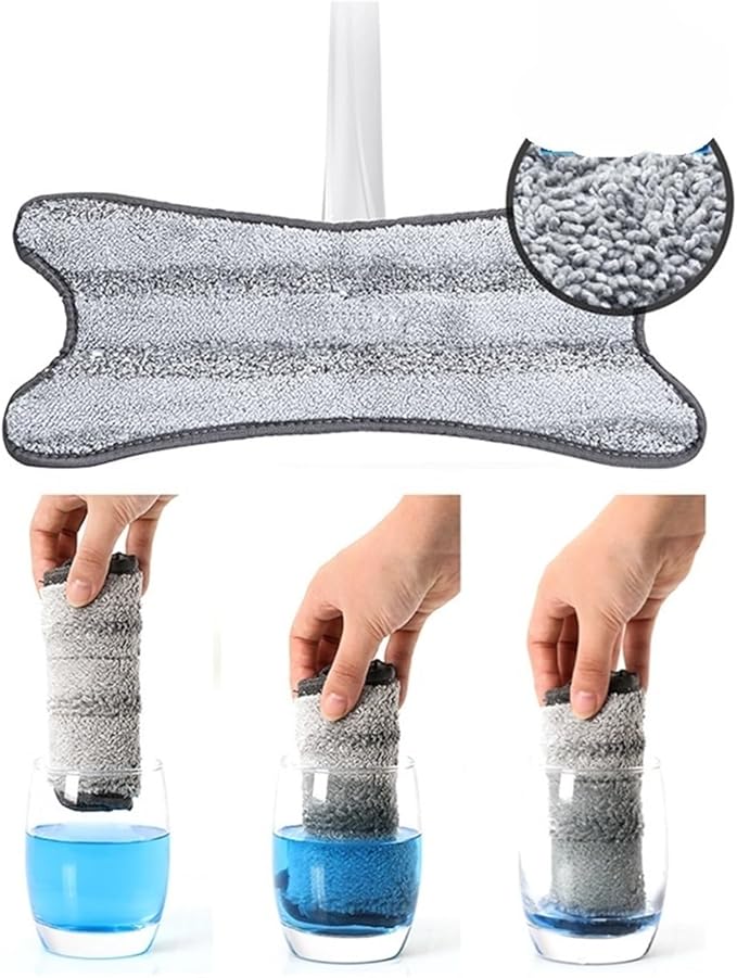 Microfiber Spray Mop Pads Replacement Head Compatible with Daris Spraying Mop(DR-AWE05-1)