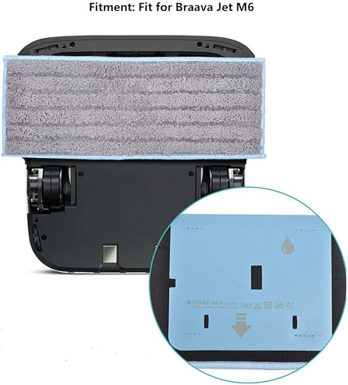 26.7 x 10.6 cm / 10.5 x 4.2 in Robot Cleaner Mop Cloth Non Woven Fabric Cleaning Mopping Cloth Robot Cleaner Accessories Replacement Parts Fit for M6