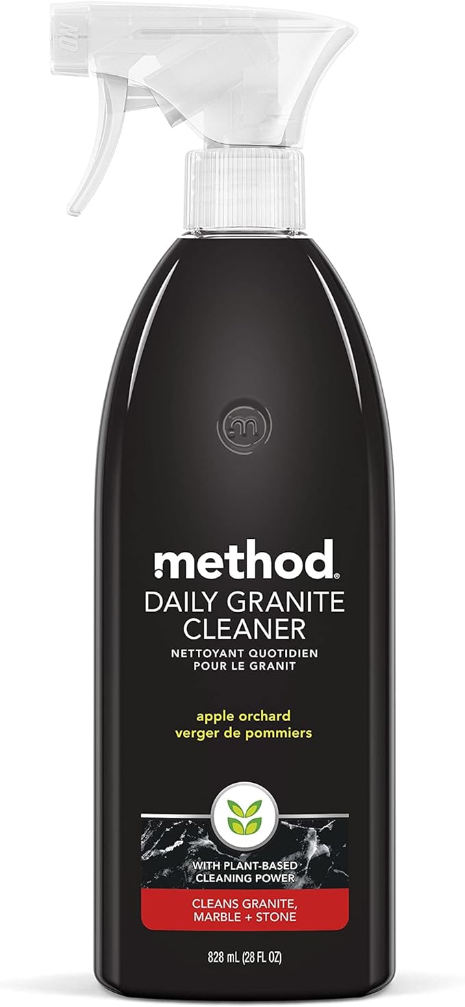 Method Daily Granite Cleaner Spray, Apple Orchard, Cleaning Agent for Granite, Marble, and Other Sealed Stone, 28 oz Spray Bottle (Pack of 1)
