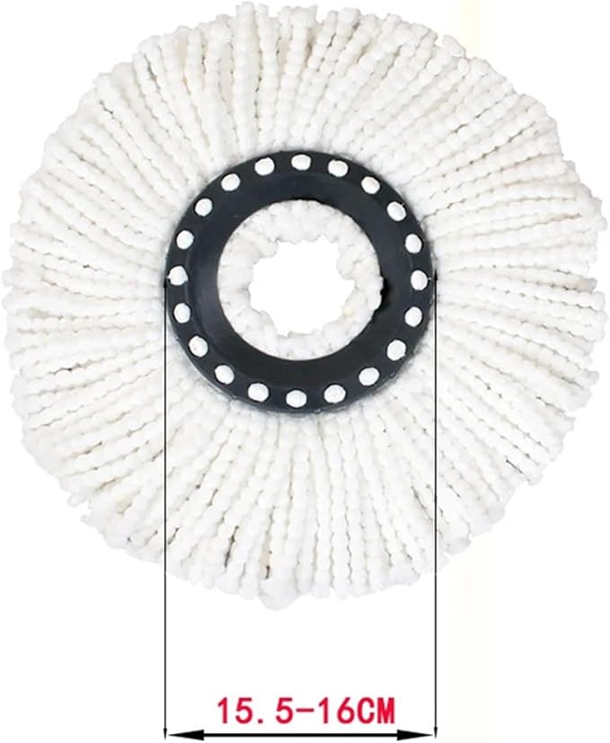 Universal Mop Head Refill Rotating Spin Mops Microfibers Round 16mm Mopping Head Microfiber Rag Mop Cloth Replacement Clean Tool