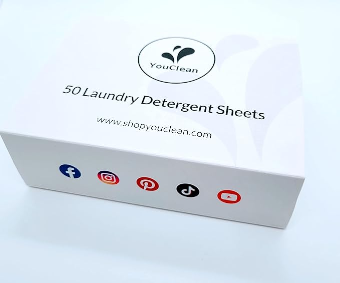Laundry Detergent Sheets - Family Pak up to 100 loads (50 sheets) - Lavender - Powerful/Hypoallergic/Eco-friendly/Biodegradable