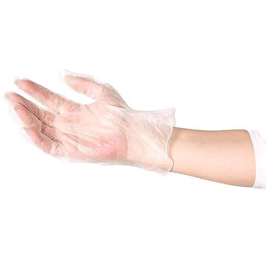 ForPro Disposable Vinyl Gloves, Clear, Industrial Grade, Powder-Free, Latex-Free, Non-Sterile, Food Safe, 2.75 Mil. Palm, 3.9 Mil. Fingers, X-Large, 100-Count