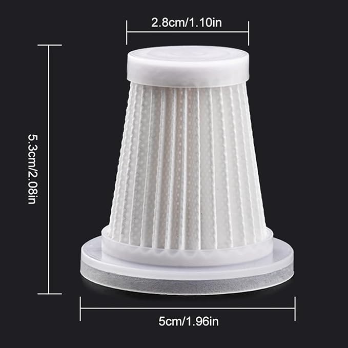 Car Vacuum Cleaner Original Filter Set, 5 HEPA Filter, Adapted to IYOFINE V8 Plus/ST-6653 Plus Handheld Vacuum Cleaners,Robust and Durable, Washable 5 PCS (5 Pack)