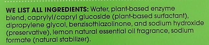 Naturally It's Clean Carpet Stains & Odors Cleaner; Plant Based Enzymes Destroy Set In Stains, Breaks Down Stubborn Food&Pet Stains, Grease & Ink on Rugs/Upholstery/Drapery; Pet&Child Safe, 24oz Spray