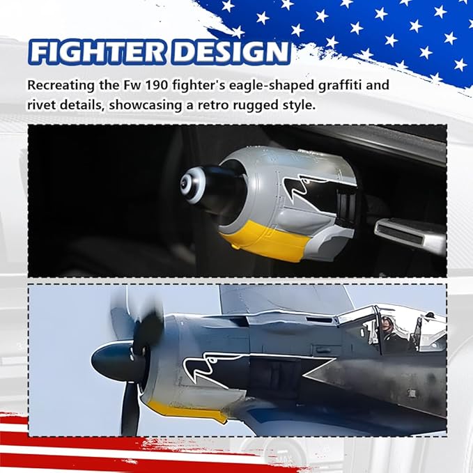 2026 New Fw-190 WW2 Planes Car Air Freshener,Fw-190 Fighter Car Vent Clips with Spinning Propeller for Reducing Odors,Universal Air Vent Decorations for Cars as Gift for Men & Pilots
