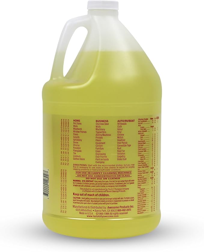 La's Totally Awesome All Purpose Cleaner Combo – 24oz Spray + 128oz Refill – Heavy Duty Degreaser & Multipurpose Cleaner for Home, Kitchen, Bathroom, Floors & More
