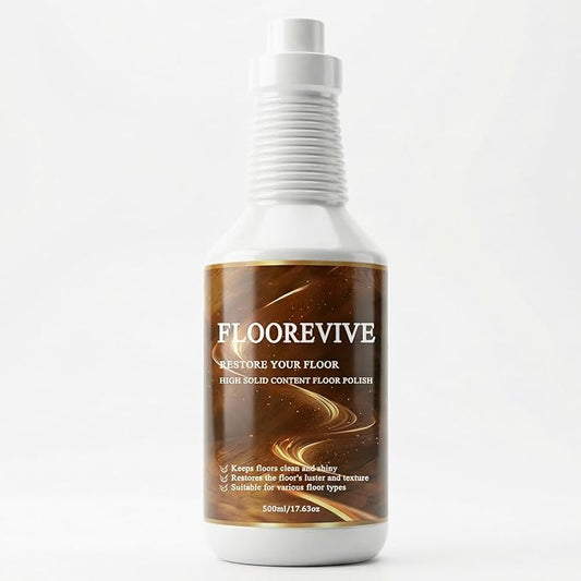 Floorevive Floor Restore Cleaner, High Solid Content Floor Polish, Multi-Surface Shine Enhancer for Wood, Laminate, Vinyl & Tile Floors 500 ML/17.63 OZ (1)