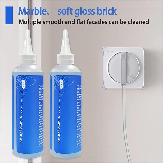 Window Cleaning Fluid - Compatible With ECOVACS WINBOT W2 PRO Omni/W2 Omni/W1 Pro/W1S/Mini - Streak-Free Formula Multi-Functional Glass Cleaner, Specialized Fluid For Window Cleaning Robots(2pcs)