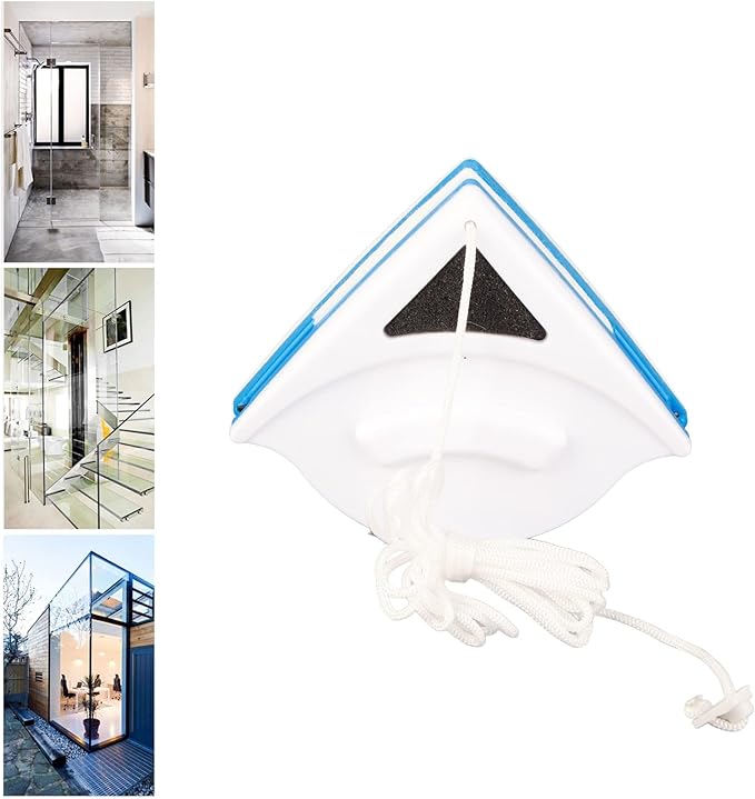 Universal Glass Cleaning Tool 20 30mm Magnetic Window Cleaner High Exterior Window Glass Cleaner Double Sided Strong Magnetic Window Cleaner Safe and Anti Falling (3-8mm)
