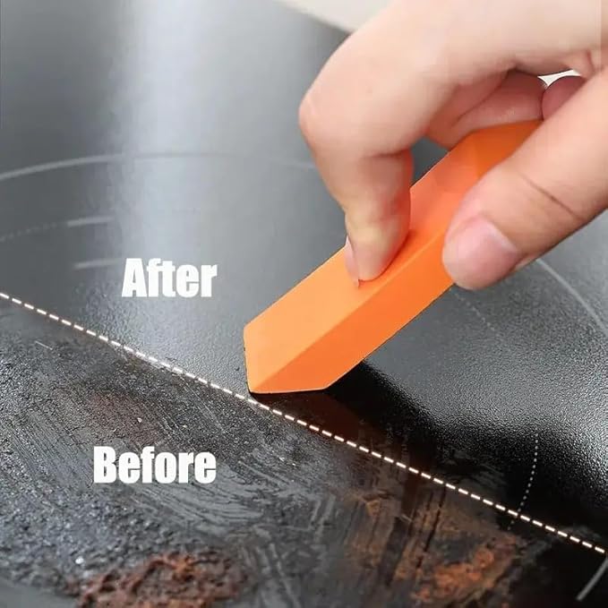 Hard Water Stain Remover Eraser – Powerful Rubber Block for Easy Descaling of Glass, Tiles, Faucets & Stainless Steel, Eco-Friendly Cleaning