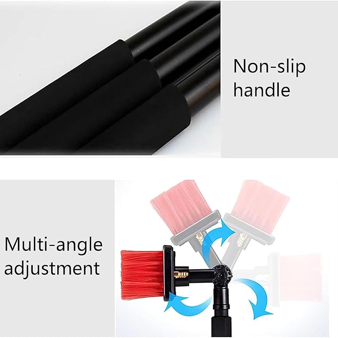 Extendable 8M Water Fed Window Cleaning Pole Kit - 30Cm Brush for High Reach Glass Conservatory Roofs & Exterior Surface Cleaning - Effortless & Efficient Cleaning Soluti