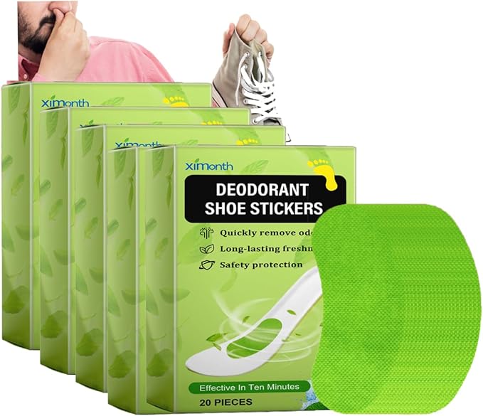 Generic Shoe Balls Odor Eliminator, Deodorizing Insole Stickers, Long-Lasting Freshness, Pack of 20 Pcs (5 Box)