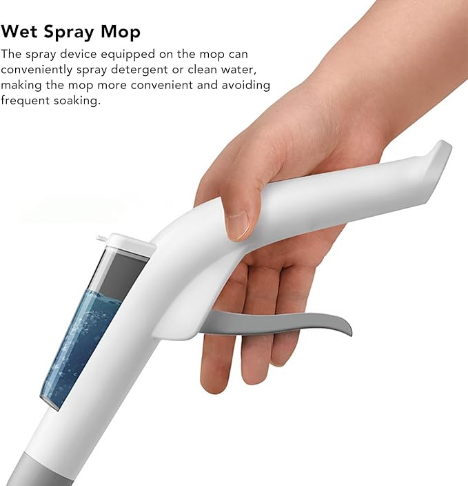 Spray Mop for Floor , Wet Dry Microfiber Mop with Large Capacity Bottle, 360° Rotating Wet Jet Power Mop, Household Flat Dust Mop for Hardwood, Laminate, Tile (38CM Panel)