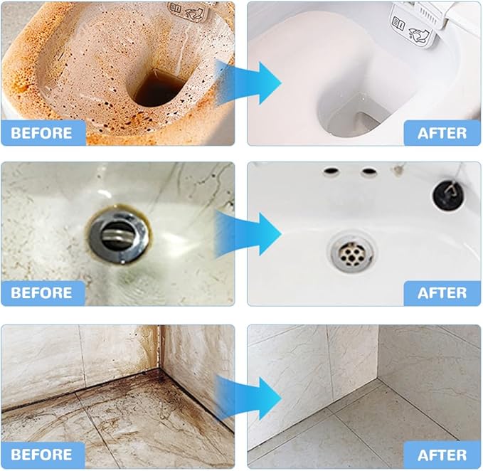 Bathroom Descaler Cleaner, 2024 New Multipurpose Bathroom Foam Cleaner Stubborn Stains Cleaner, Bathroom Descaler Cleaner Spray, All Purpose Rinse Cleaning Foam for Bathroom (3)