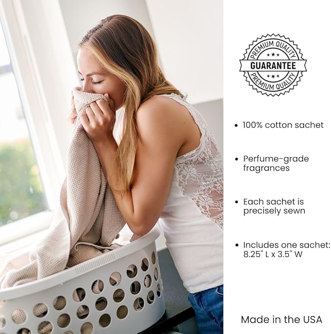 Le Blanc® Blue Violet Single Pack Dryer Sachet - Luxury Scented Fabric Sachet for Your Dryer (1 Pack)