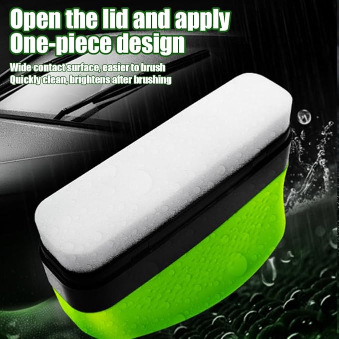 Automotive Oil Film Cleaning Brush, Windshield Cleaner - No Scrubbing Required, 120ml Car Windshield Cleaner, Removes Oil Film & Grime in Seconds, Crystal-Clear View in Any Weather (4, Pcs)