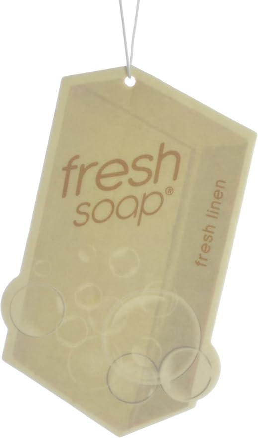 Car Air Freshener Cardboard Hanging Long Lasting Scent, Fresh Linen