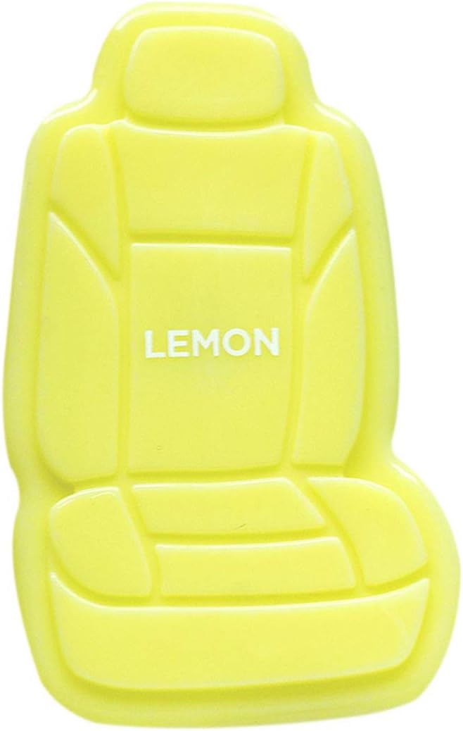 FH GROUP Car Seat Covers FH1017 Clip On 3D Air Freshener Lemon Scent (Yellow) – 8PK