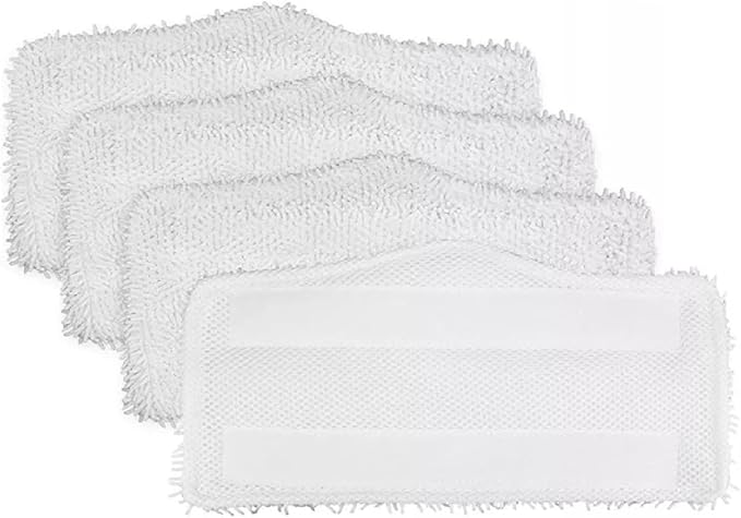 4 Pack Replacement Washable Cleaning Pad fit for Shark Steam & Spray Mop SK S Series