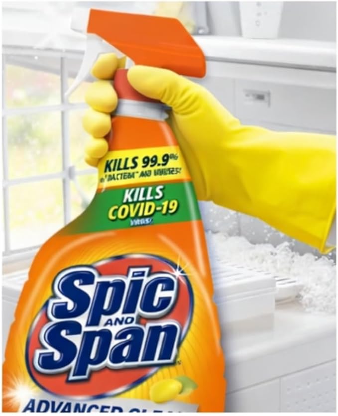 Spic & Span Advanced Clean Multi-Purpose Cleaner Spray, Fresh Citrus Scent, 32 fl oz (Pack of 2)