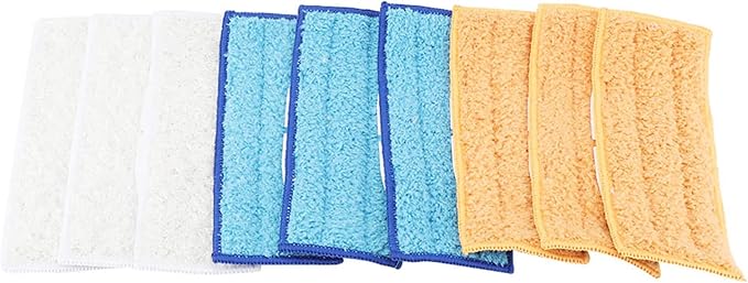 Keenso Microfiber Washable Mop Pads Set Quick Install OdorReducing Filters for Home 9 PCS Replacement Set for Spray Water Mops