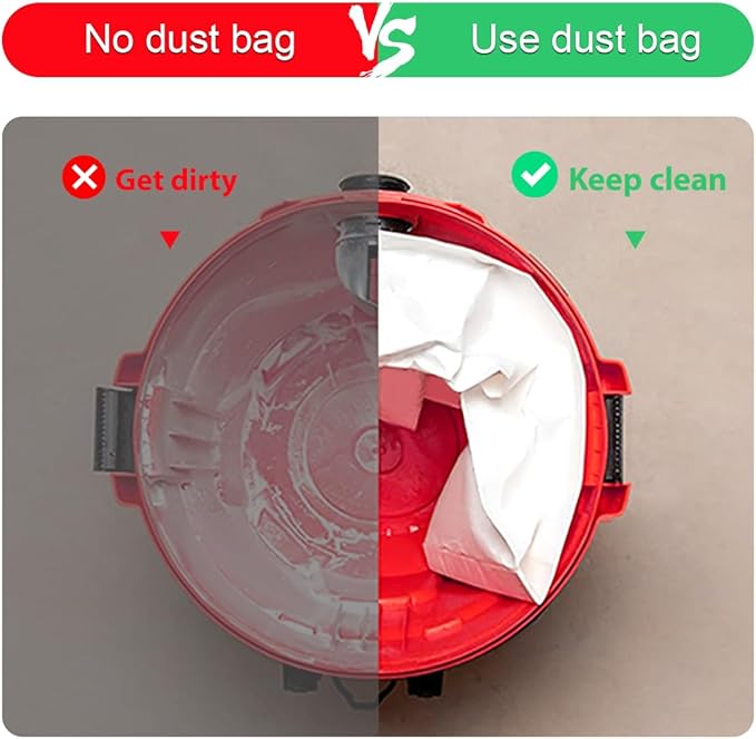 8 Pack 90668 Type B Filter Bags Compatible with Shop Vac 2-2.5 Gallon Wet/Dry Vacuum, All Around QAM70, Part# 90668/549712 9066833