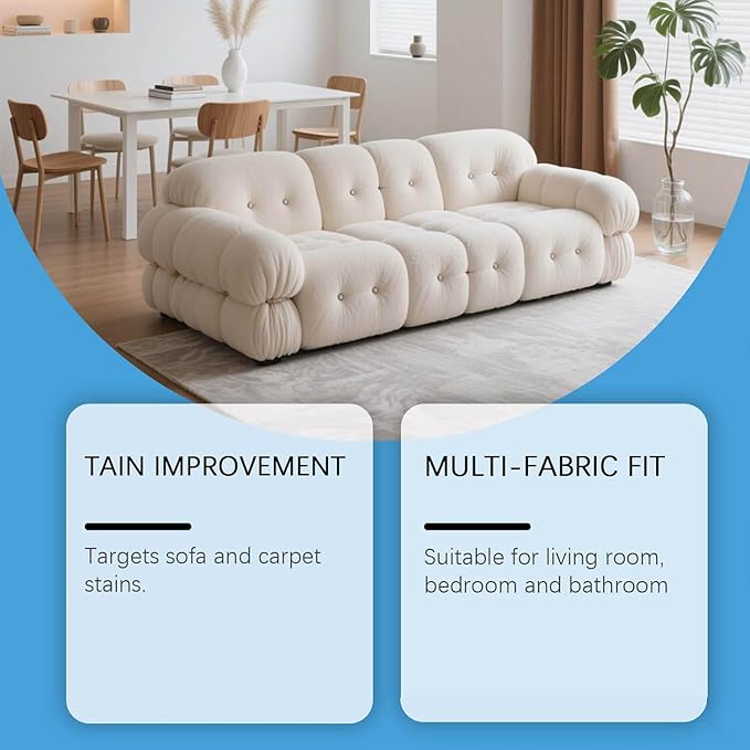 2026 Must-Have Upholstery Cleaner, 4 Oz Fabric Cleaner and Stain Remover Spray, Pro Formula Erases Tough Stains, Safely Cares for Fabrics, For Clothing, Sofas, Other Fabrics (2pcs)