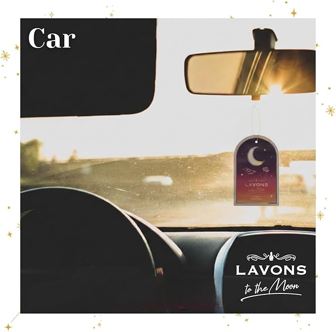 LAVONS Non Toxic Air Fresheners, Car Freshener Long Lasting, Car Air Freshener Hanging, Small Spaces Air Fresheners for Home, Bathroom Air Freshener, Cute Car Accessories by Japan 1Pack NOCTURNAL BLUE
