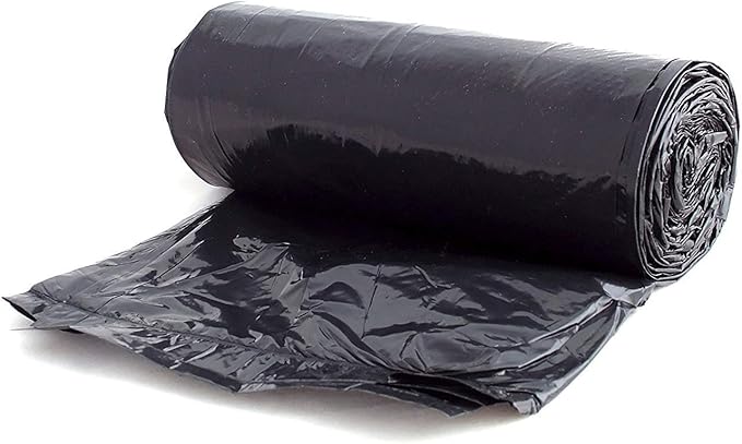 Aluf Plastics - RL-3036XH 20-30 Gallon Trash Can Liners (400 Count) - 30" x 36" - Thick 1.5 MIL Equivalent Black Trash Bags for Bathroom, Kitchen, Office, Industrial, Commercial, Recycling and More