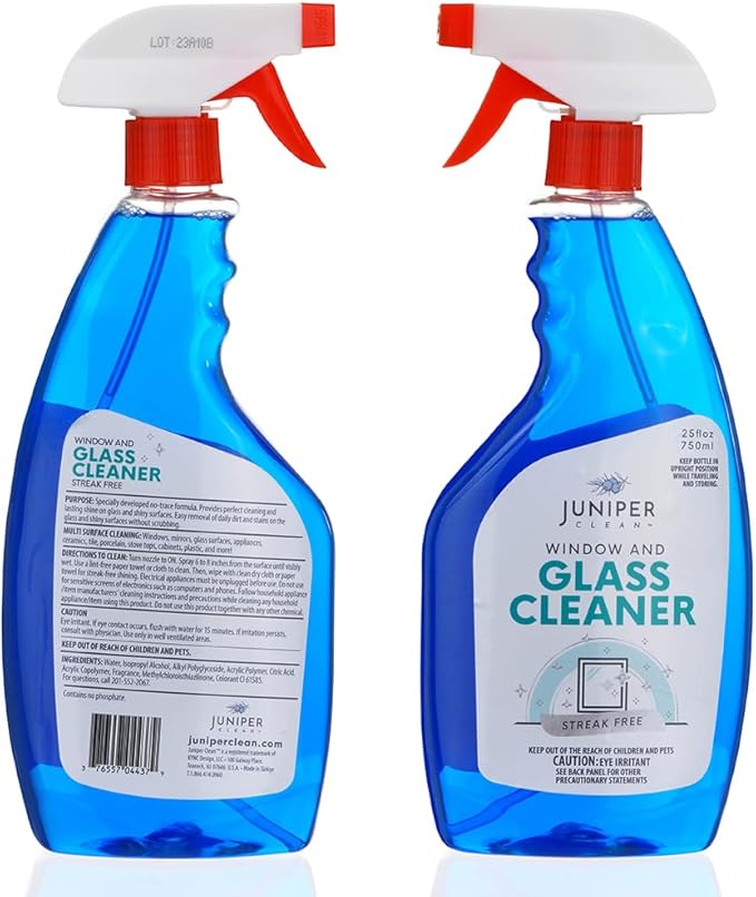 Glass and Window Cleaner Trigger Spray Bottle, 25 Fl Oz (Pack of 12)