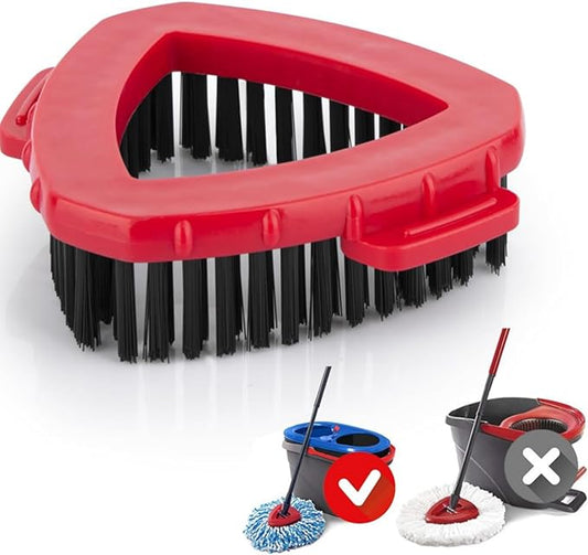 Spin Mop Replace Head Base Scrub Brush for 2 Tank System,Replacement Hard Bristle Cleaning Brush for Bathroom, Kitchen, Tub and Tile,Floor Scrubber Mop Replace Head Base Fit