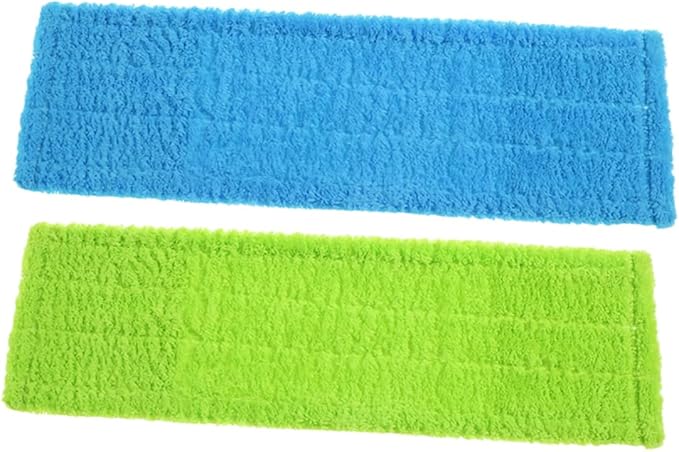SAFIGLE 2pcs Coral Fleece Replacement Mop Pads for Floor Cleaning Reusable Machine Washable for Use