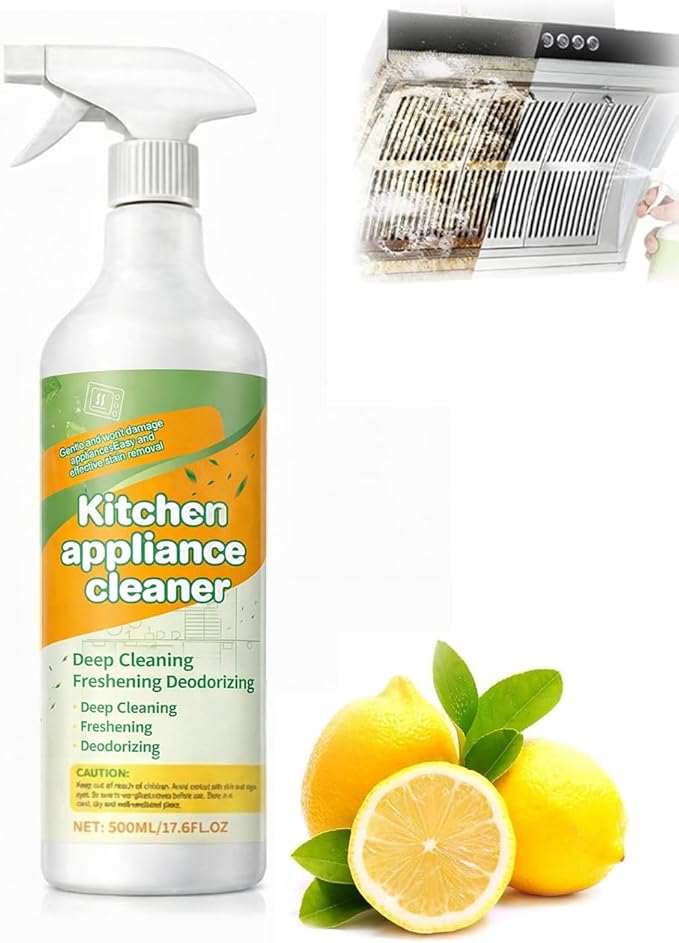 Fly Spray Clèanse Household Formula,Kitchen Appliance Cleaner Spray,Multi-Purpose Degreaser for Oven,Stove, Range Hood & Countertops, Gentle Formula for Daily Cleaning, Fresh & Easy Wipe Clean, 500 ml
