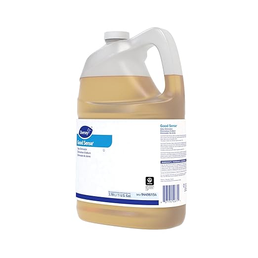 Diversey 94496154 Good Sense Odor Eliminator, Air Freshener Removes Strong Foul Odors from Urine, Garbage, Drains & Grease, Fresh Scent, Liquid Concentrate, 1-Gallon