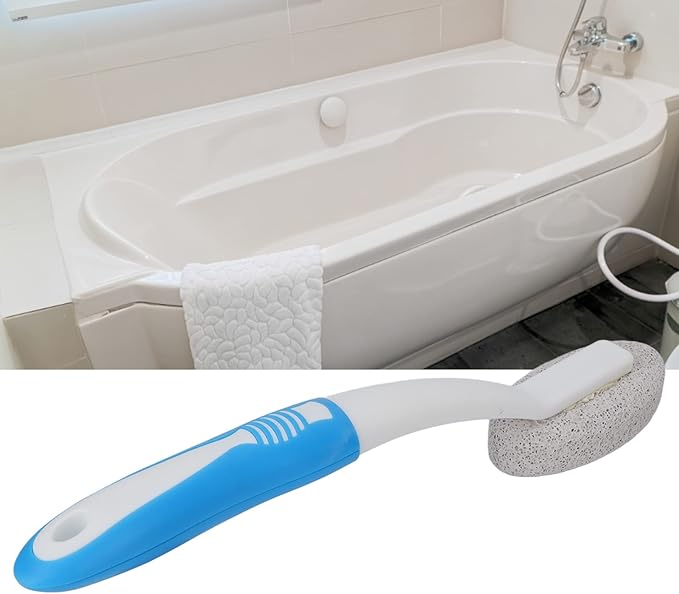 Pumice Stone Cleaning Brush, Hard Water Toilet Bowl Ring Remover Cleaner for Household Sink Pool Bathroom Kitchen, Toilet Bowl Cleaner Hard Water Ring Remover