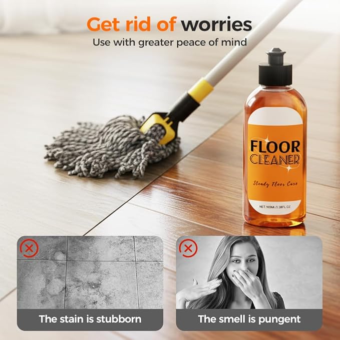Floor Cleaner, 2026 Household Hardwood Floor Cleaner - All-Surface Acid, Powerful Stain Removing Floor Cleaner for Mopping, Spraying Hardwood, Tile, Marble, Laminate Floors (2, 100ml)