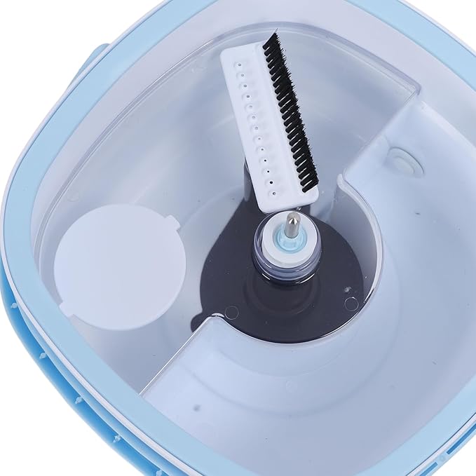 Spin Mop and Bucket, Mops Spin 360 Degree Rotating Self Wringing Square Floor Cleaner with Self Separation Dirty and Water System for Bucket Set